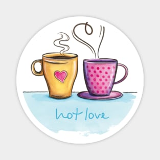 Coffee cups love Magnet